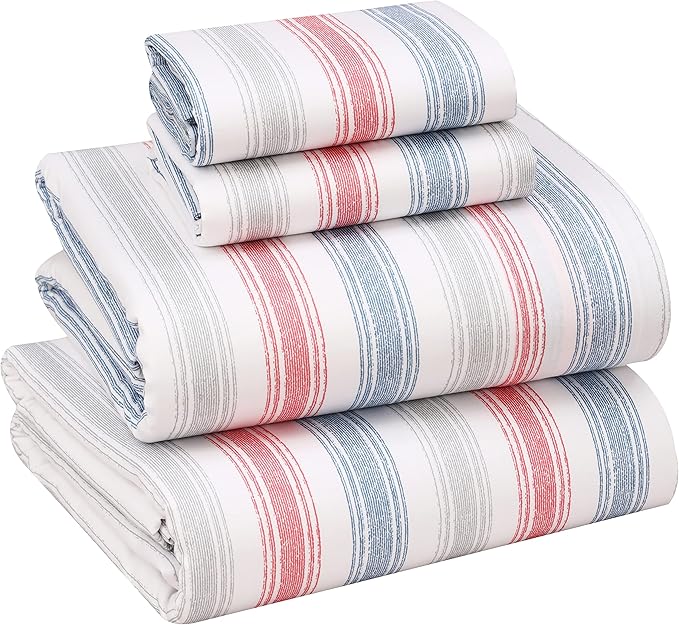 RUVANTI 100% Cotton Sheets – Queen Size Percale Bedding, Cooling & Breathable by Ruvanti