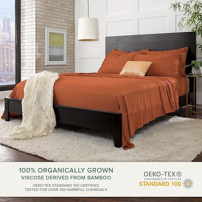 King Pillowcases by Pure Bamboo, Genuine 100% Organic Viscose Derived from - Image 3
