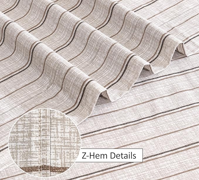 RUVANTI 100% Cotton Sheets – Full Size Percale Bedding, Cooling & Breathable - Image 4