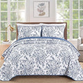 WONGS BEDDING Quilt Full Size, Botanical Quilt by WONGSBEDDING