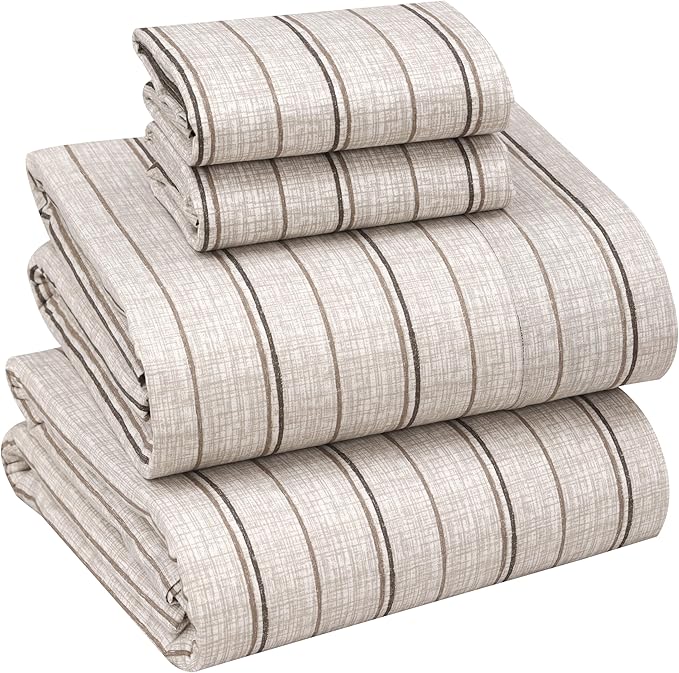 RUVANTI 100% Cotton Sheets – Full Size Percale Bedding, Cooling & Breathable by Ruvanti