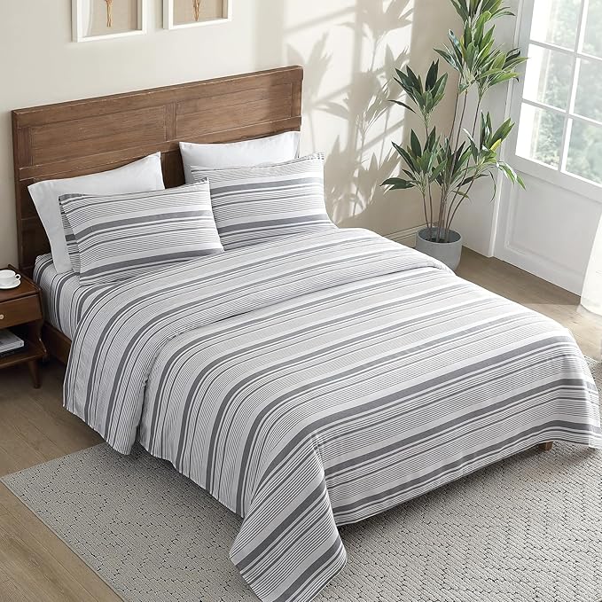 ClevaHome Classic Stripe Sheet Set - Image 6
