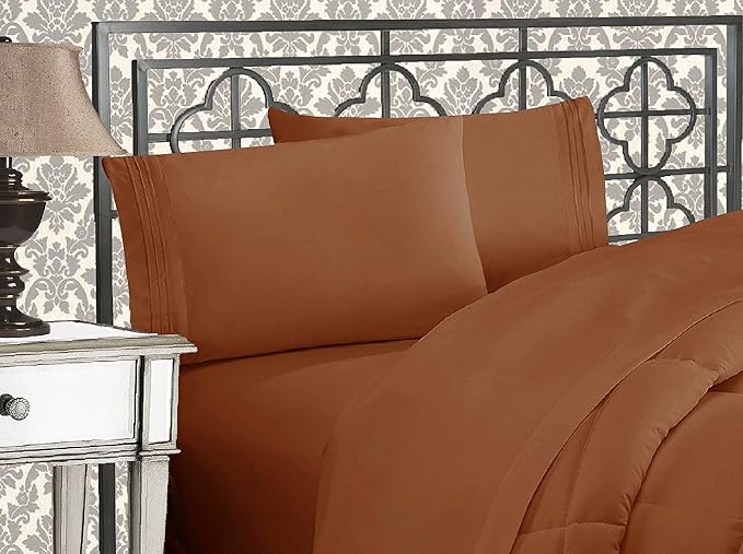 Elegant Comfort Luxurious 1500 Premium Hotel Quality Microfiber Three Line - Image 2