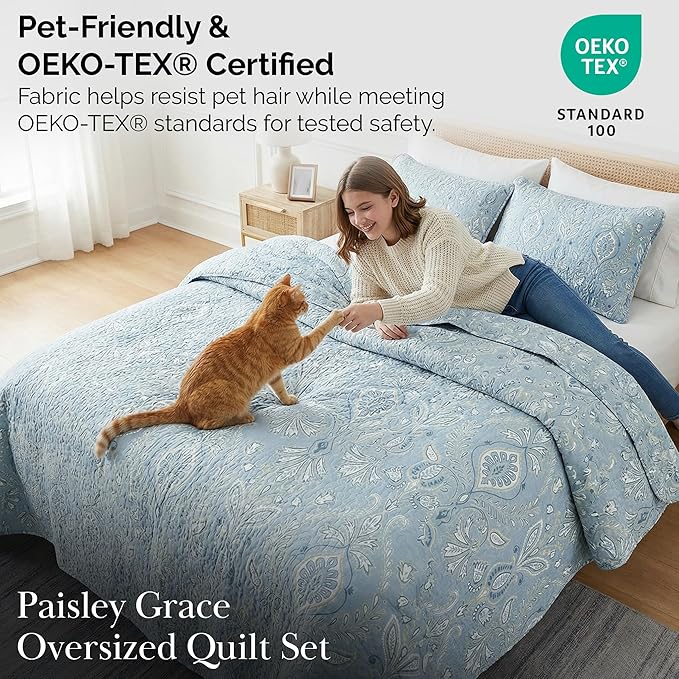 Southshore Fine Living, Inc. Boho Quilt Set, Lightweight Bedspread - Image 5