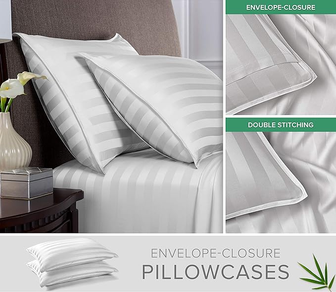 Pure Bamboo King Sheets, Genuine 100% Organic Viscose Derived from Bamboo Bed - Image 3