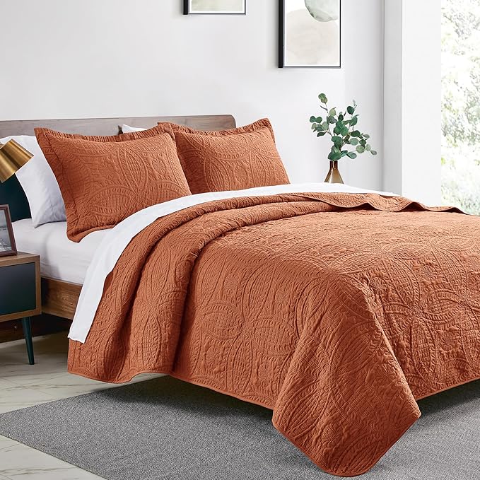 Love's cabin Quilts for Queen Bed Umber Bedspreads - Image 2