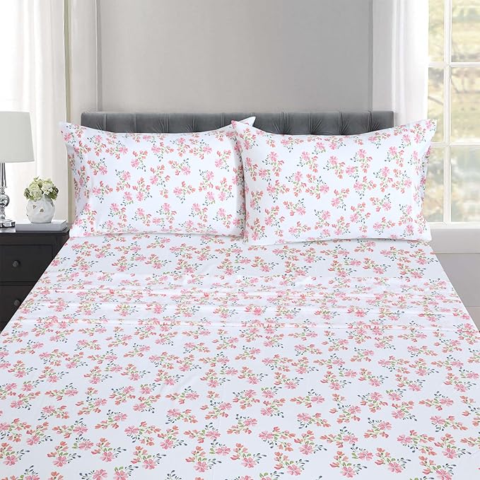 RUVANTI 100% Cotton Sheets – Twin Size Percale Bedding, Cooling & Breathable - Image 9