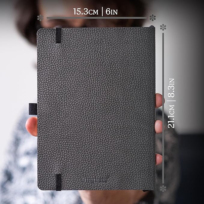 Dingbats A5 Wildlife Lined Notebook Journal - Premium Vegan Leather Softcover Executive Journal for Women & Men - Work, Note Taking, Writing & Travel-DeskoryOffice