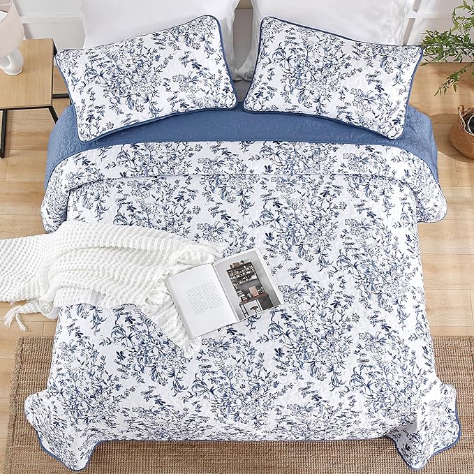 WONGS BEDDING Quilt Queen Size, Botanical Quilts - Image 8