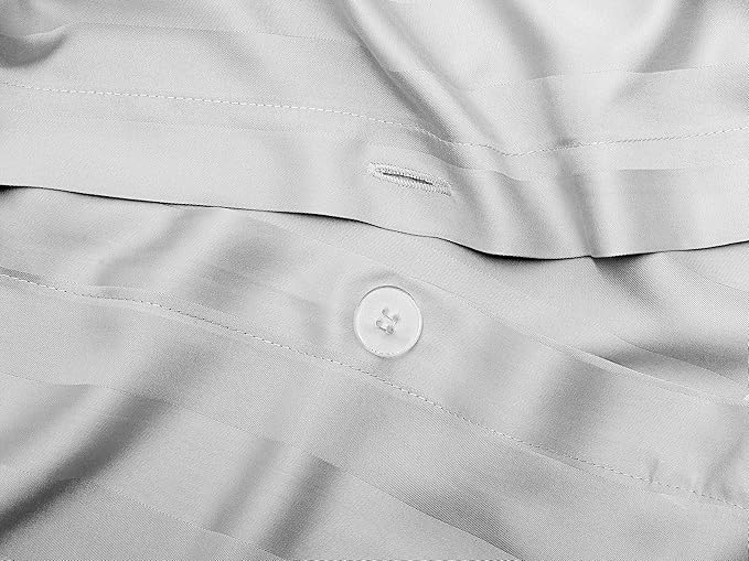Pure Bamboo King Duvet Cover, 3 Piece Set, Genuine 100% Organic Viscose Derived - Image 4