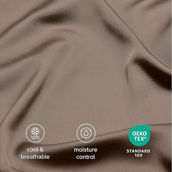Bare Home 100% Rayon Made from Bamboo Luxury Queen Size Set of 2 Cooling - Image 4