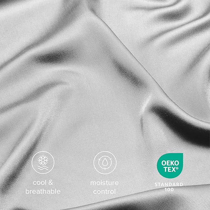 Bare Home 100% Rayon Made from Bamboo Luxury Queen Size Set of 2 Cooling - Image 4