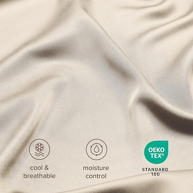 Bare Home 100% Rayon Made from Bamboo Luxury Standard Size Set of 2 Cooling - Image 4