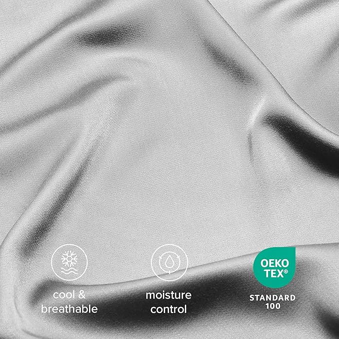 Bare Home 100% Rayon Made from Bamboo Luxury Body Size Cooling Pillowcase - Image 6
